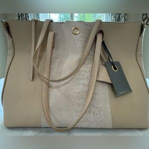 Louise et Cie Lo-Elay-To Tote in Blush/Lizard